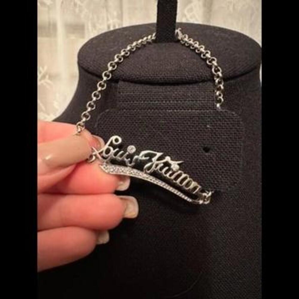 Signature Designer Script Chain Bracelet - Picture 2 of 2